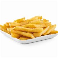 STEAK FRIES · Thick cut and fried to perfection with seasoning.
