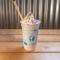 Cookie-Cookie Shake · 20 oz. Chocolate chip cookie dough with sweet cream and cookie ice creams blended together.