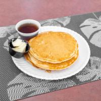 Pancakes Platter · Flat sweet cake.