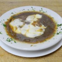 French Onion Soup · Made from scratch right in our own kitchen this classic French delight is delicious.