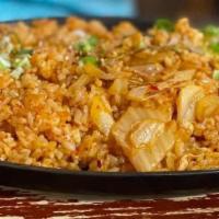 Vegetable Fried Rice · This dish contains carrots, peas, onion and topped with scallion. Add rice and cheese for an...