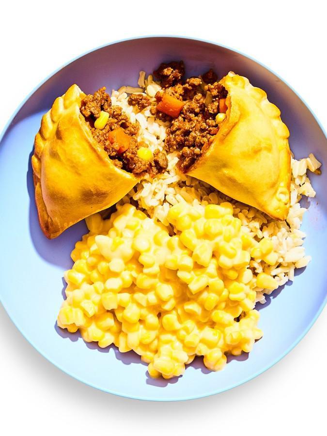 Yumble Baked Taco Pocket (5.5 oz) · Kids beef and cheese empanada paired with brown rice and yellow corn.