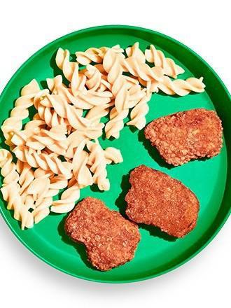 Yumble Chicken Nuggets & Super Spirals (4.5 oz) · Kids organic gluten-free chicken nuggets paired with plain gluten-free fusilli noodles.