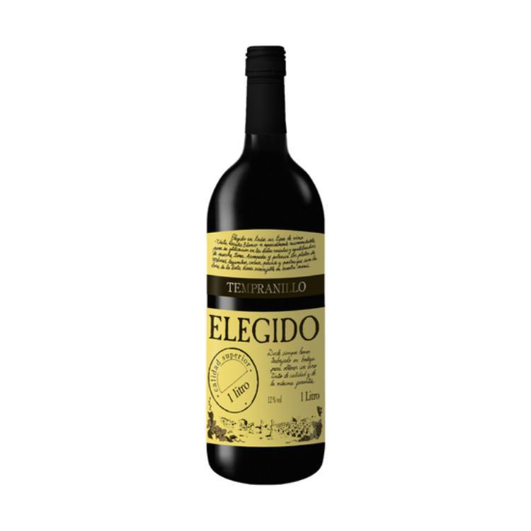Elegido Tempranillo-Merlot, 1 Liter. Red Wine. · Must be 21 to purchase. Elegido Tempranillo-Merlot has an intense ruby red cherry colour with garnet hues. At the nose its aroma is intense and reminds ripe red fruits, spices and mineral with toasty notes. In the mouth it is full but fresh and tasty. Its aftertaste is long and silky. 