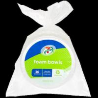 7-Select Foam Bowls 30ct · Disposable soak-proof and grease resistant microwaveable safe foam bowl