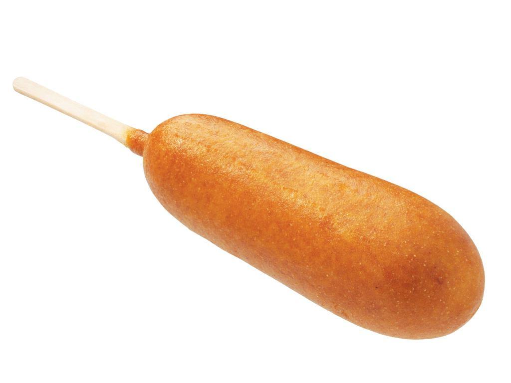 Corn Dog · Battered and deep fried sausage on a stick. 