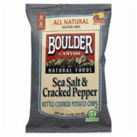 Boulder Kettle Chips Salt & Pepper, 1.5 Oz · Boulder kettle chips salt & pepper, 1.5 oz.