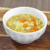 Chicken Noodle Soup · Served with oyster crackers.