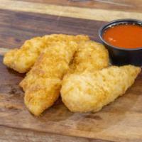 Regular Chicken Tenders · Humanely raised, breaded tenders, served with your choice of dipping sauce. 