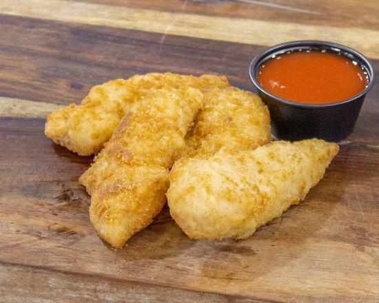 Regular Chicken Tenders · Humanely raised, breaded tenders, served with your choice of dipping sauce. 