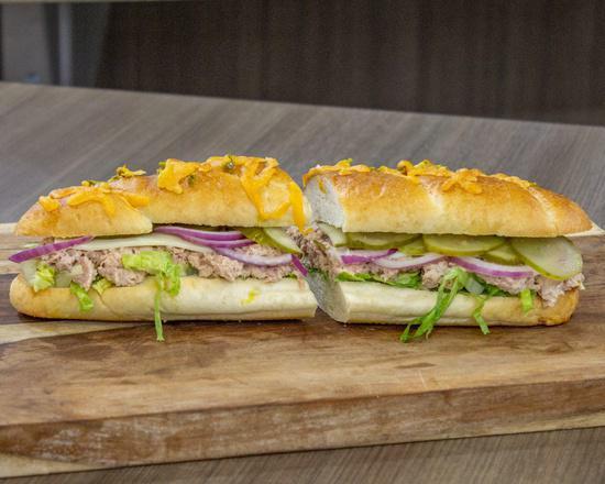 Tuna Sub · Sustainably sourced, skipjack tuna with your choice of cheese and additional toppings.