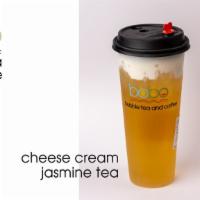 Cheese Cream Jasmine Tea · We import our tea leaves directly from China and hand brew all of the tea several times a da...