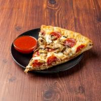 Pepperoni and Mushroom Pizza · Handmade pizza dough with 2 layers of toppings and imported Italian cheeses. Marinara sauce ...