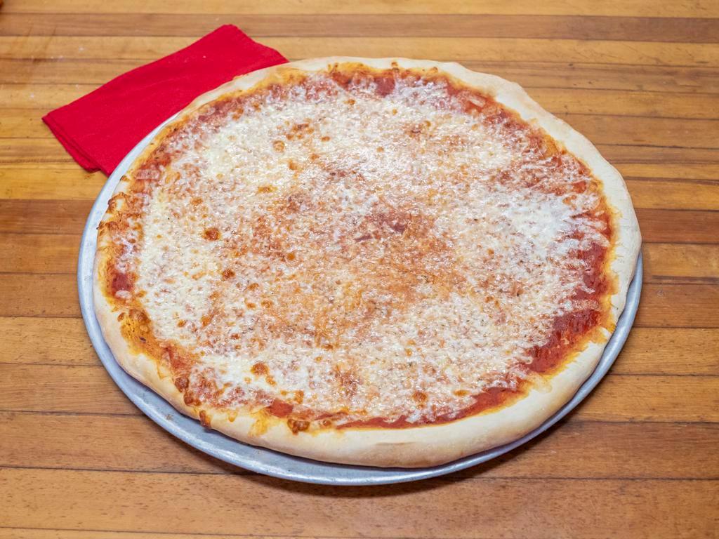 Large Pizza Pie with Extra Cheese · large pizza pie with added mozzarella cheese
