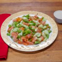 Israeli Salad Platter · A mixed vegetable and herb salad.