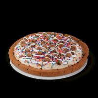 Chocolate Chip Cookie Dough Polar Pizza Ice Cream Treat · A chocolate chip cookie crust with Chocolate Chip Cookie Dough Ice Cream, topped with cookie...