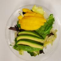 Avocado Mango Salad  · House salad with avocado, mango slices. 