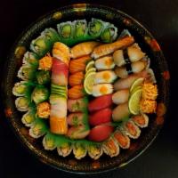Platter #8, Roll & Sushi Combo Platter  · for party of 3-4 ppl
14