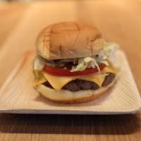 Crif Burger · Our Crif Burger comes with a 4oz Short Rib blend from Pat LaFrieda, American cheese, Crif sa...