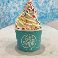 Birthday Cake Ice Cream Pint · This fun flavor is made with vanilla ice cream mixed with rainbow sprinkles and crushed vani...
