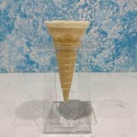 Cake Cone · Light, neutral-flavored, wafer-style cone with a crisp texture
