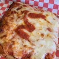 Cheese Pizza  · Our original pizza made with house red sauce and creamy mozzarella.
Feeds 4/6 People