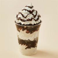 OREO® Cookie Sundae Dasher® · Layers of Oreo® cookies, vanilla ice cream and fudge topped with whipped cream.