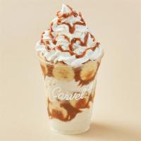 Bananas Foster Sundae Dasher®  · Layers of bananas, vanilla ice cream and caramel topped with whipped cream and caramel drizz...