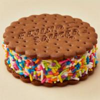Deluxe Flying Saucers® (Individual) · Soft ice cream rolled in sprinkles and sandwiched between two Flying Saucer® chocolate wafers.