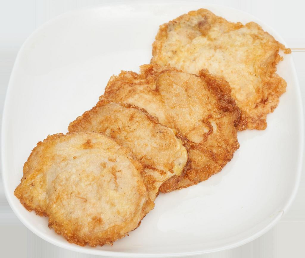 Chicken Piccata(1 pc) · Fried chicken breast, egg, garlic powder, flour, and salt pepper.