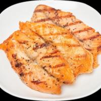 Roasted Salmon Steak(1 pc) · Salmon paprika, salt pepper, margarine, and garlic.