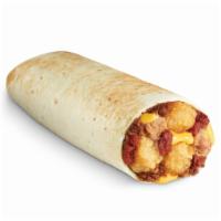 5 Alarm Burrito · A home-style tortilla filled with seasoned beef, refried pinto beans, melted cheese sauce, M...