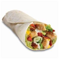 Chicken BLT Burrito · Crispy bacon, all-white chicken, shredded lettuce, diced tomato, guacamole, cheddar cheese, ...
