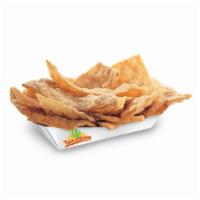 Crustos · Flour tortilla strips fried and covered in cinnamon and sugar