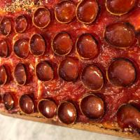 Famous “Pepi-Roni” Pie  · Crisp and curled pepperoni on top of our famous upside-down style pie with an everything sea...