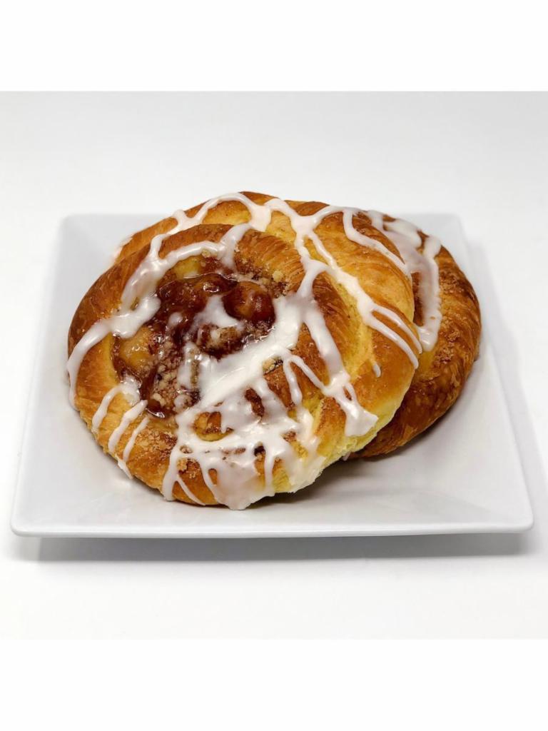 Apple Danish · Traditional danish with apple cinnamon filling. Nothing like heating this danish up and enjoying the sweetness of the warm apples in your mouth!