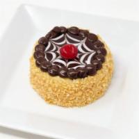 Boston Cream Pie Small · Not really pie, but that's what they call it! We take vanilla cake filled with a custard fil...