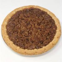 Pecan Pie · Traditional pecan pie filling topped with pecan halves and then baked to perfection. What co...