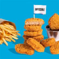 STICKY SESAME IMPOSSIBLE™ NUGGETS +FRIES · The chicken crossed the road just to get these 10 Impossible™ Chicken Nuggets Made From Plan...