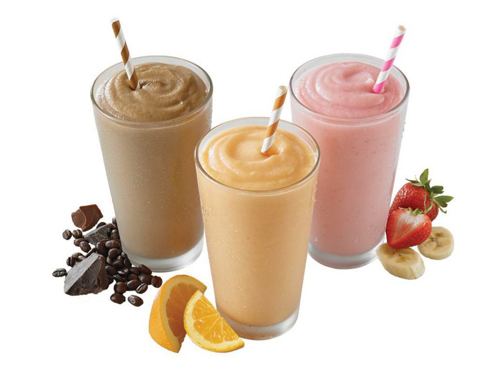 Blended Drinks · 20 oz. Cool off with one of our creamy, frozen drinks. Blended to perfection, they’re sure to give you the boost you need to get you through the day.