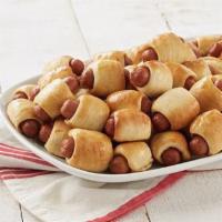 Mini Pretzel Dog Party Tray · Includes 60 Mini Hot Dogs. 12-15 snack size servings. 
NOTE: Requires 1 hr. notice for order...