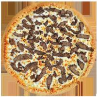 Steak Pizza · Sirloin Steak with Cheese and a special homemade sauce