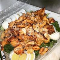 Grilled Chicken Caesar Salad · Tossed salad with grilled chicken breast. Comes with 2 dressing on the side. 