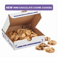 Mini 24-Pack · A pack of 24 MINI classic chocolate chunk cookies.