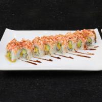 Phoenix roll · Inside: Shrimp, Mango, Avocado .                                     
 Outside: Spicy crabme...