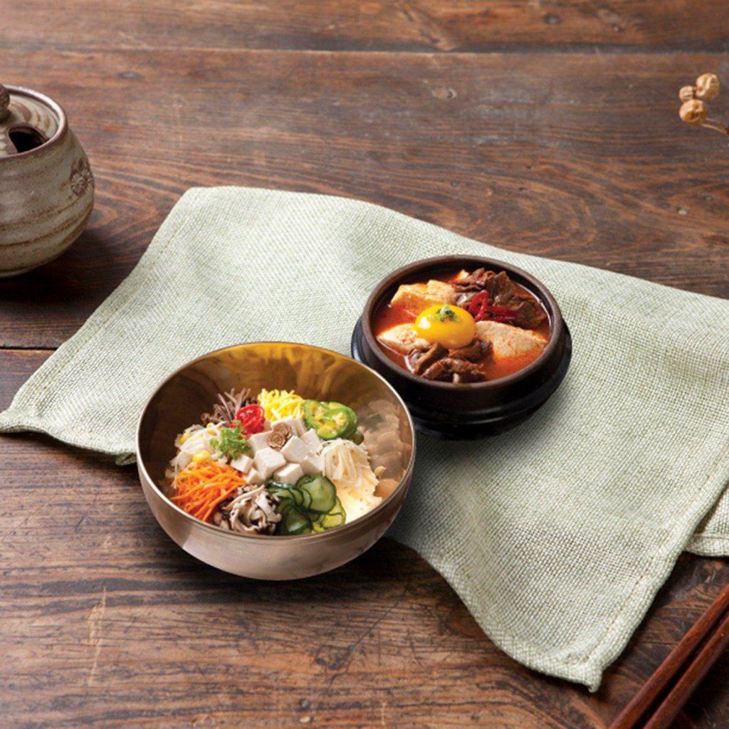 C6. Bibimbap Combo  · Mixed vegetable rice with tofu soup.