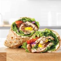 Market Fresh® Creamy Mediterranean Chicken Wrap · Slow-roasted chicken breast with cool and creamy tzatziki sauce, banana peppers, green leaf ...