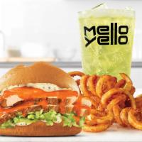 Roast Buffalo Chicken Sandwich Small Meal · Slow roasted chicken drizzled in spicy buffalo sauce with lettuce and parmesan peppercorn ra...