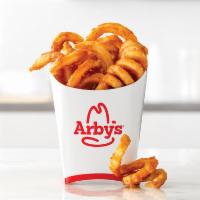 Curly Fries · Potatoes. The meats of the field. Sliced up curly and fried to perfection. Snack-size curly ...