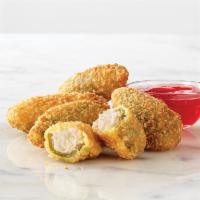 5 Pieces Jalapeño Bites® · Spicy jalapeno halves filled with melted cream cheese, served with a side of Bronco Berry Sa...